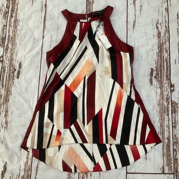 NWT WHITE HOUSE BLACK MARKET SILK TOP - Picture 1 of 8